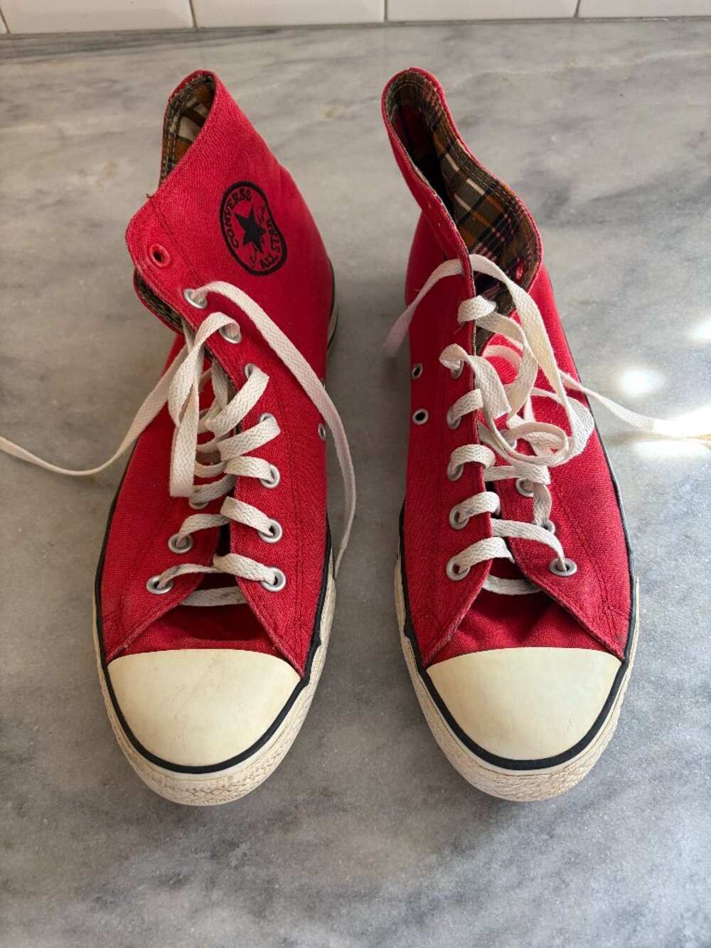Mint Condition Vintage Red Converse Men's 11